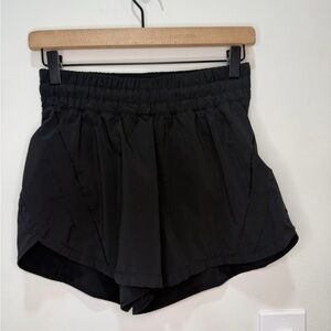 Lululemon Track That High-Rise Lined Short - Black 5”